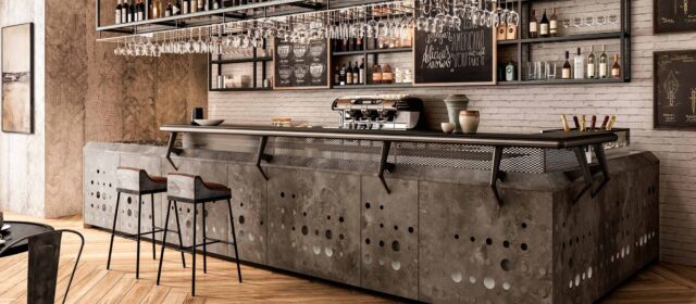 Un bancone bar economico, hi-tech e personalizzato
