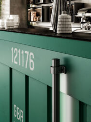 Dettaglio arredo bar modello Container