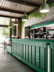 Dettaglio arredo bar modello Container