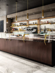Dettaglio arredo bar modello Harris