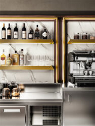Dettaglio arredo bar modello Harris