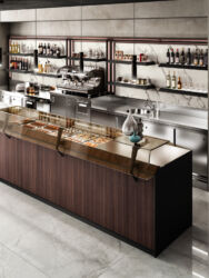 Dettaglio arredo bar modello Harris