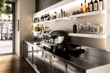 Dettaglio arredo bar modello Slack