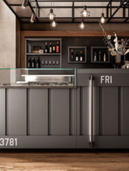 Dettaglio arredo bar modello Container