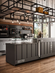 Dettaglio arredo bar modello Container