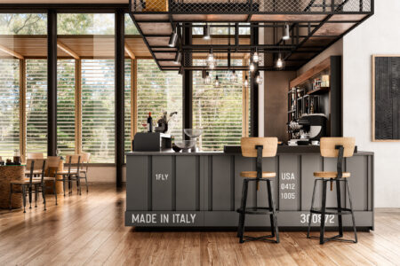 Dettaglio arredo bar modello Container