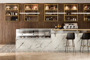 Dettaglio arredo bar modello Harris