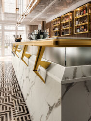 Dettaglio arredo bar modello Harris
