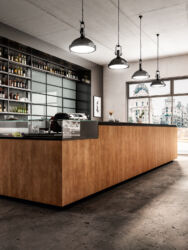 Dettaglio arredo bar modello Slack