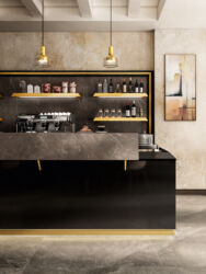 Dettaglio arredo bar modello Harris