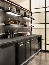 Dettaglio arredo bar modello Harris
