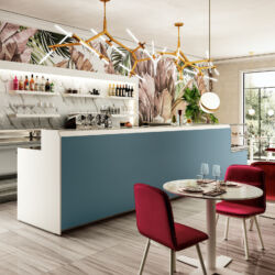 Dettaglio arredo bar modello Slack