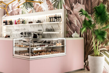 Dettaglio arredo bar modello Slack